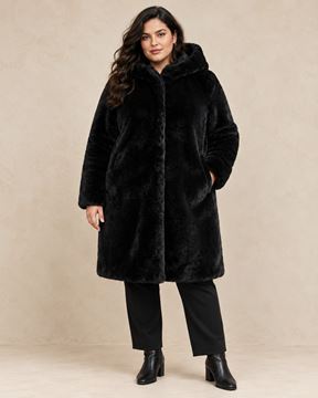Picture of LONG REVERSIBLE FAUX FUR COAT